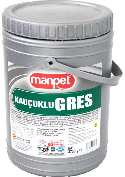 Kauçuklu Gres - 3.75 kg