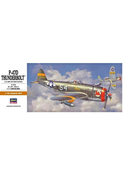 A8 00138 1/72 P-47D Thunderbolt Savaş Uçağı Demonte Plastik Maketi