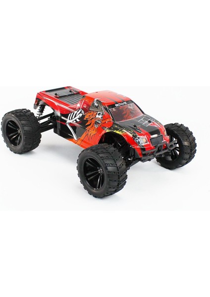 E10MT Bowie Kumandalı Fırçalı Motorlu Arazi Aracı Monster Truck 1/10 Ölçek 4 Çeker