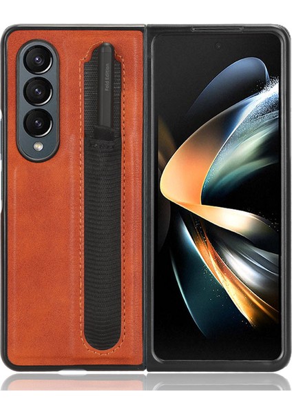 Samsung Galaxy Z Fold 4 Için Telefon Kılıfı - Kahverengi (Yurt Dışından)