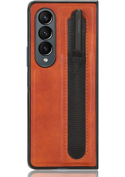 Samsung Galaxy Z Fold 4 Için Telefon Kılıfı - Kahverengi (Yurt Dışından)