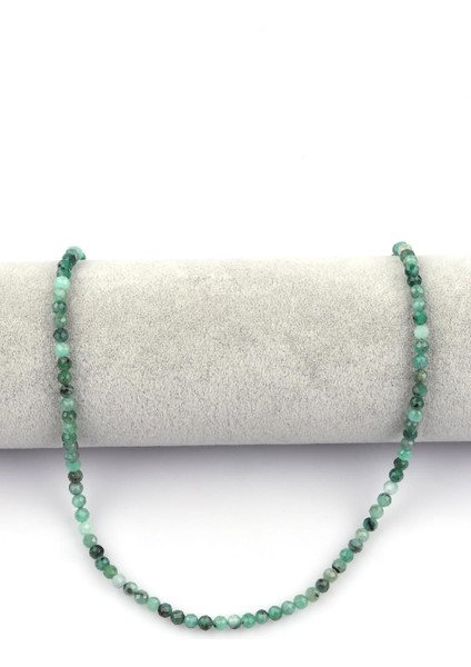 Zümrüt Doğal Taş Dizi 4 mm Fasetli Kesim fiyatları