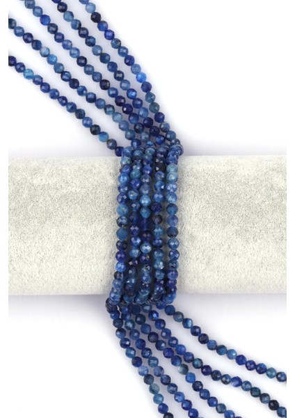 Sodalit Doğal Taş Dizi 4 mm Fasetli Kesim