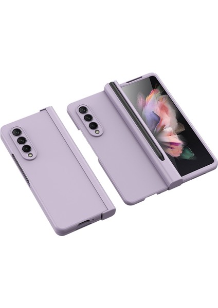 Samsung Galaxy Z Fold 3 Için Telefon Kılıfı - Mor (Yurt Dışından)