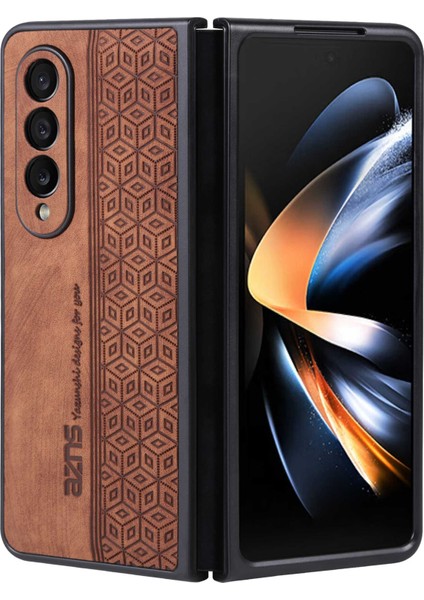 Samsung Galaxy Z Fold 4 Için Telefon Kılıfı - Kahverengi (Yurt Dışından)