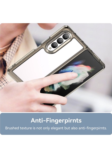Samsung Galaxy Z Fold 4 Için Telefon Kılıfı - Gri (Yurt Dışından)