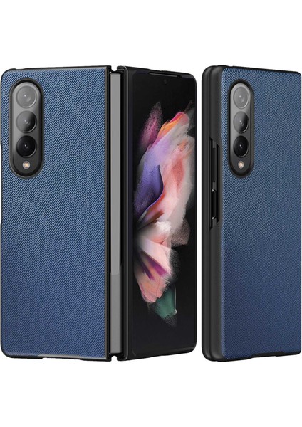Samsung Galaxy Z Fold 4 Için Telefon Kılıfı - Koyu Mavi (Yurt Dışından)