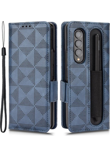 Samsung Galaxy Z Fold 4 Için Telefon Kılıfı - Mavi (Yurt Dışından)