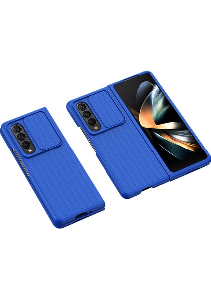 Samsung Galaxy Z Fold 4 Için Telefon Kılıfı - Mavi (Yurt Dışından)
