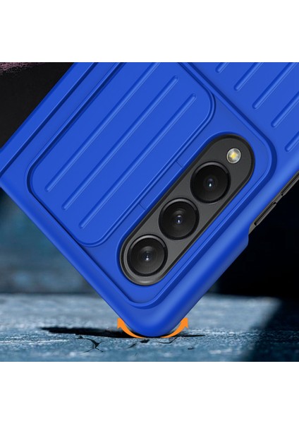 Samsung Galaxy Z Fold 4 Için Telefon Kılıfı - Mavi (Yurt Dışından)