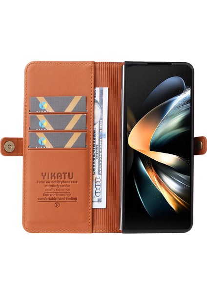 Samsung Galaxy Z Fold 4 Için Telefon Kılıfı - Kahverengi (Yurt Dışından)