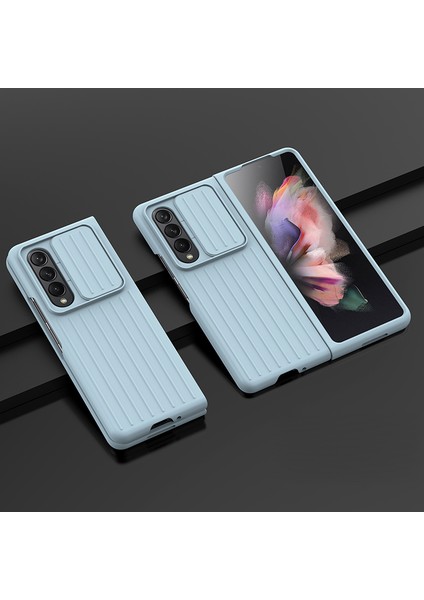 Samsung Galaxy Z Fold 3 Için Telefon Kılıfı - Açık Mavi (Yurt Dışından) indirimleri
