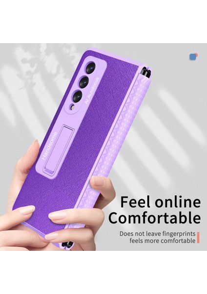 Samsung Galaxy Z Fold 4 Için Telefon Kılıfı - Mor (Yurt Dışından)