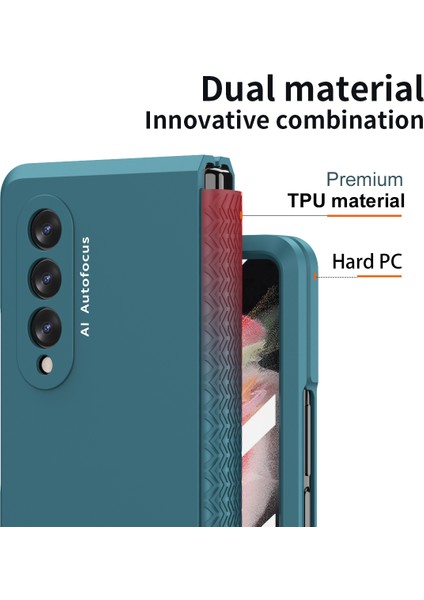 Samsung Galaxy Z Fold 3 Için Telefon Kılıfı - Yeşil (Yurt Dışından) modelleri