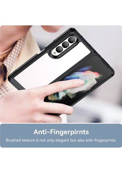 Samsung Galaxy Z Fold 4 Için Telefon Kılıfı - Siyah (Yurt Dışından)
