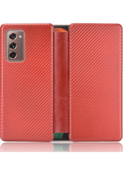Samsung Galaxy Z Fold 2 Için Telefon Kılıfı - Kırmızı (Yurt Dışından)