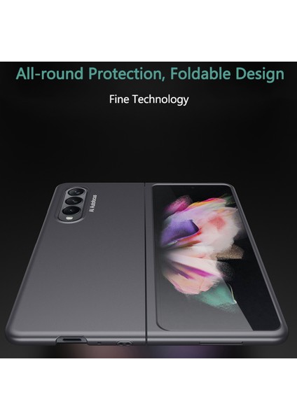 Samsung Galaxy Z Fold 3 Için Telefon Kılıfı - Gri (Yurt Dışından)