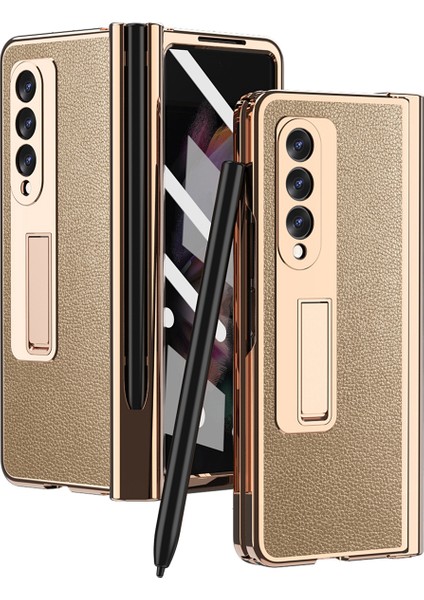 Samsung Galaxy Z Fold 3 Için Telefon Kılıfı - Altın (Yurt Dışından)