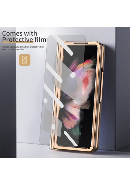 Samsung Galaxy Z Fold 3 Için Telefon Kılıfı - Altın (Yurt Dışından) fırsatları