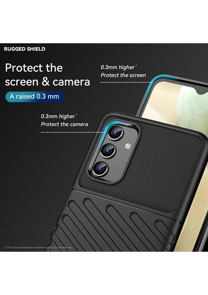 Samsung Galaxy A13 Için Koruyucu Telefon Kılıfı - Siyah (Yurt Dışından)