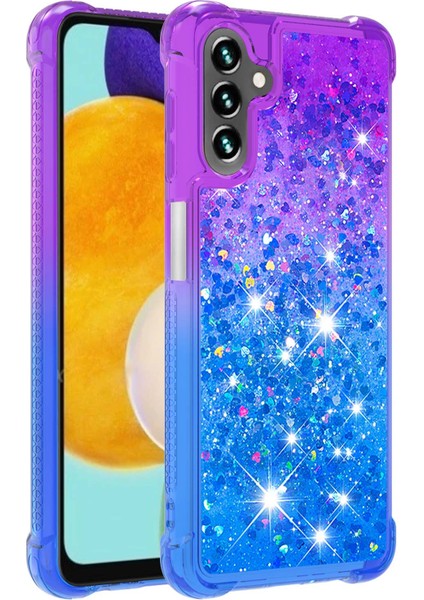 Samsung Galaxy A13 Için Koruyucu Telefon Kılıfı - Mor/mavi (Yurt Dışından)
