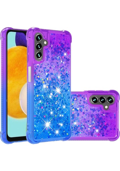 Samsung Galaxy A13 Için Koruyucu Telefon Kılıfı - Mor/mavi (Yurt Dışından)