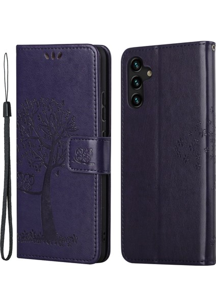 Samsung Galaxy A13 Için Koruyucu Telefon Kılıfı - Koyu Mor (Yurt Dışından)