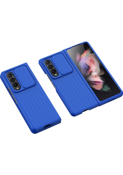 Samsung Galaxy Z Fold 3 Için Telefon Kılıfı - Mavi (Yurt Dışından)