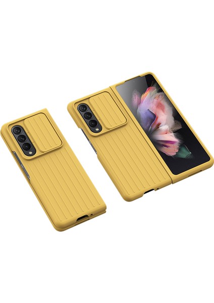 Samsung Galaxy Z Fold 3 Için Telefon Kılıfı - Sarı (Yurt Dışından)