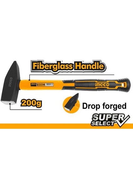 Fiberglass Saplı Makinist Çekiç HMHS82001 200GR
