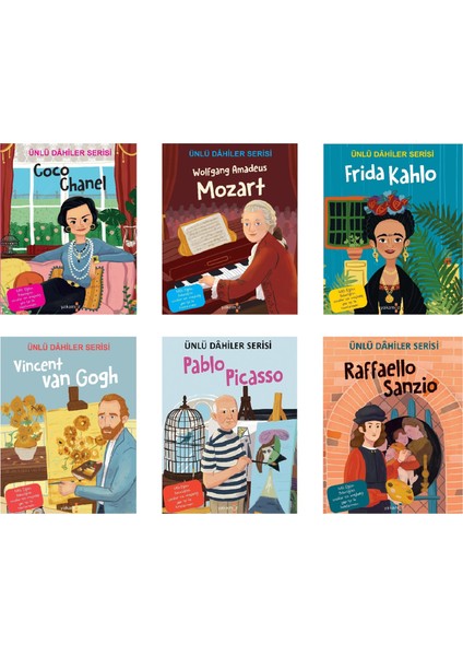 Ünlü Dahiler Serisi 6 Kitap (Sanat)