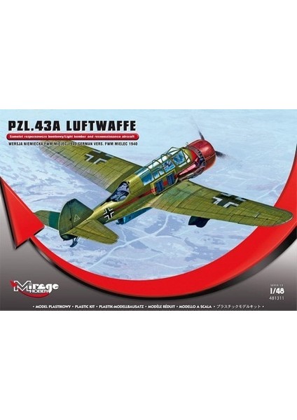 481311 1/48 PZL.43A Luftwaffe German Version Mıele