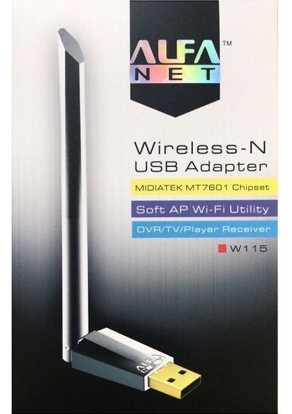 Alfanet W115 USB Antenna Wireless Adapter