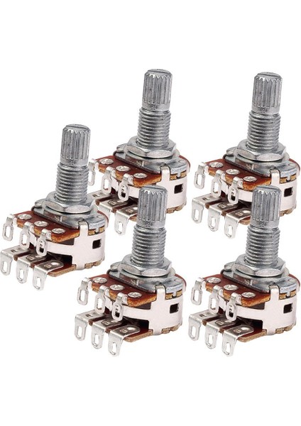 Gitar Bas Ukulele İçin 5 Çift MN100K Ses Hacmi Kontrol Potu Potansiyometresi (Yurt Dışından)