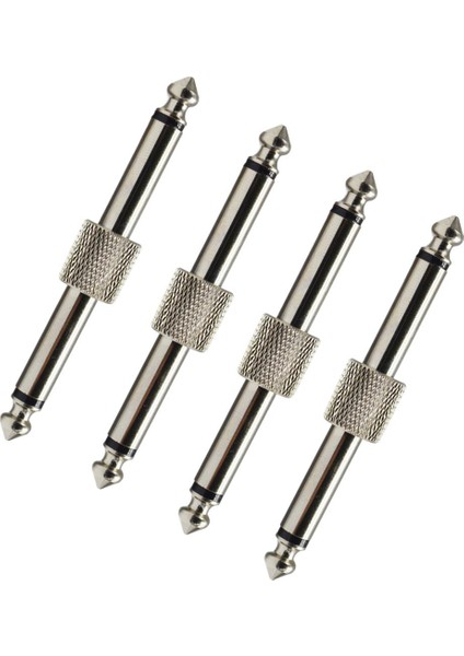 4 Pcs 1 / 4 Inç 6.35 mm. Düz Pedal Kuplör Gitar Efekti Pedal Konnektörü (Yurt Dışından)