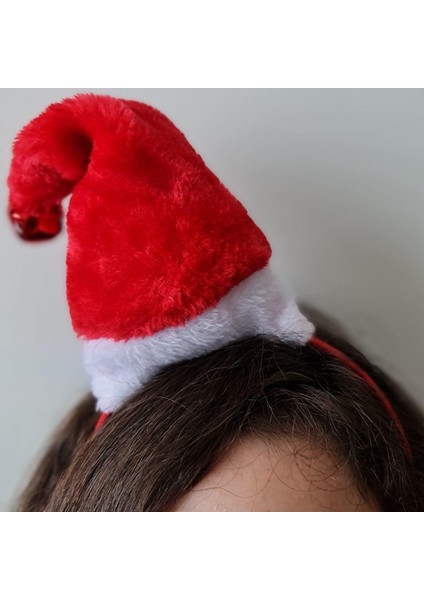 Yılbaşı Yeniyıl Kostümü Noel Baba Şapkası Taç Çıngıraklı Yılbaşı Şapkası Tacı fiyatları