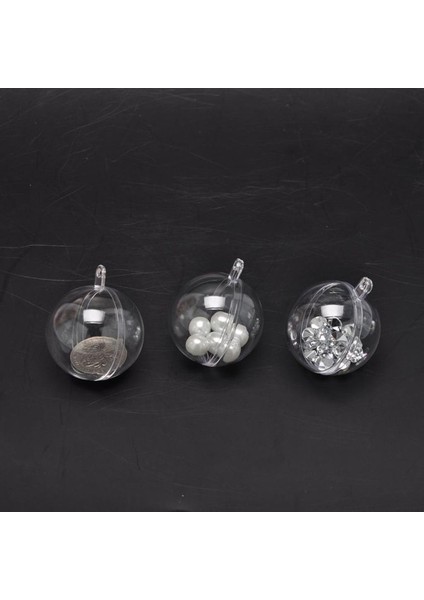 10 Adet Temiz Toplar Küre 2 Kısım Noel Bauble Düğün Dekor 60MM (Yurt Dışından)