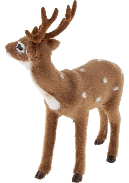 Mitures Deer Ren Geyiği Elk Sahne Düzenlemesi Pervane Ayakta Duran Koyu Kahverengi Stil 3 (Yurt Dışından)