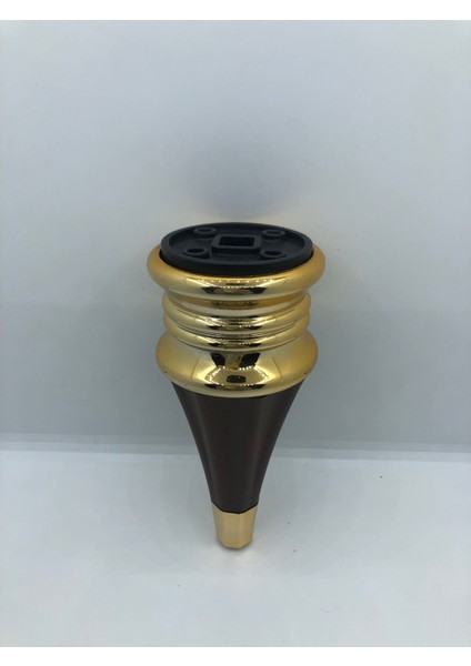 Dekoratif, 17 cm Ceviz-Gold Plastik Ünite,koltuk,mobilya Ayağı (4 Adet) indirimleri