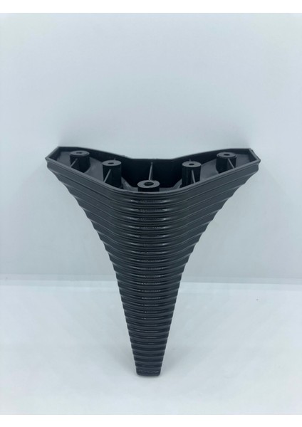 Dekoratif, 15 cm Siyah Plastik Baza,koltuk,mobilya Ayağı (4 Adet)