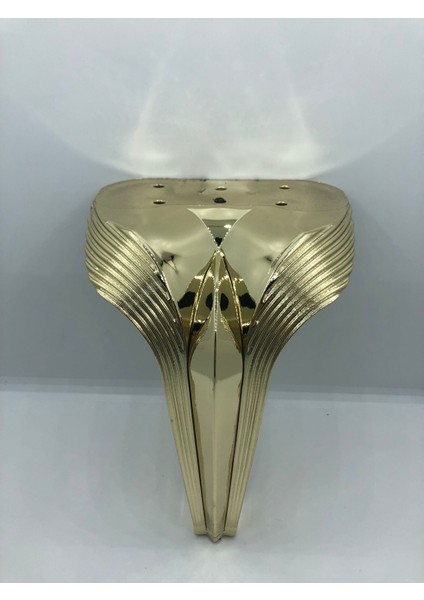 Dekoratif, 19 cm Gold Kaplama Plastik Berjer,koltuk,mobilya Ayağı (4 Adet)