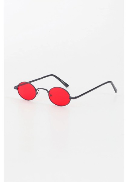 Oval Küçük Güneş Gözlüğü - Kırmızı Cam fiyatları