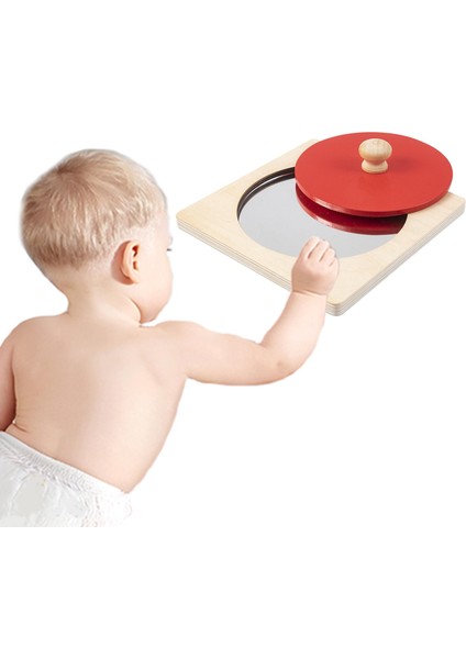 Eğitim Bebek Ayna Oyuncak Duyusal Oyuncaklar Oyunlar Için Erken Eğitim Kırmızı (Yurt Dışından) modelleri