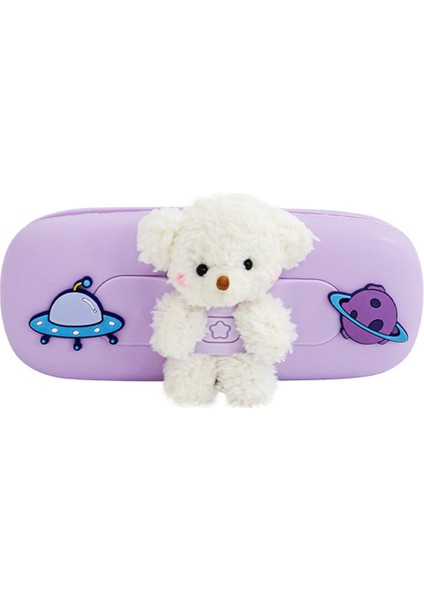 Çok Bölmeli Büyük Kapasiteli Kalem Kutusu - Mor (Yurt Dışından)