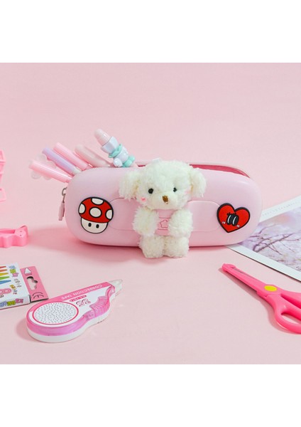 Çok Bölmeli Büyük Kapasiteli Kalem Kutusu - Mor (Yurt Dışından) fırsatları