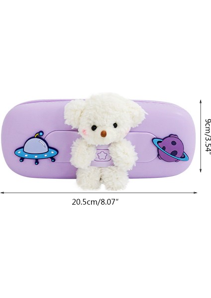 Çok Bölmeli Büyük Kapasiteli Kalem Kutusu - Mor (Yurt Dışından) indirimleri