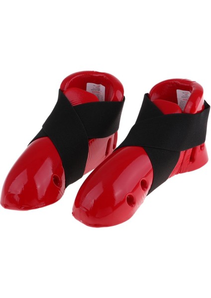 Karate Taekwondo Dövüş Sanatları Kick Training Footgear Red M Için Protector (Yurt Dışından)