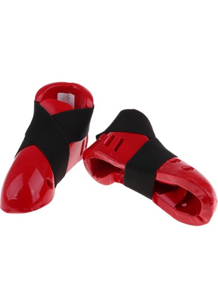 Karate Taekwondo Dövüş Sanatları Kick Training Footgear Red M Için Protector (Yurt Dışından)