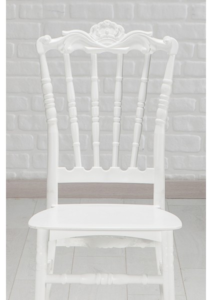 Artemis Beyaz / Sirius Sabit Masa - 4 Sandalye 1 Masa / Salon - Mutfak Masa Takımı