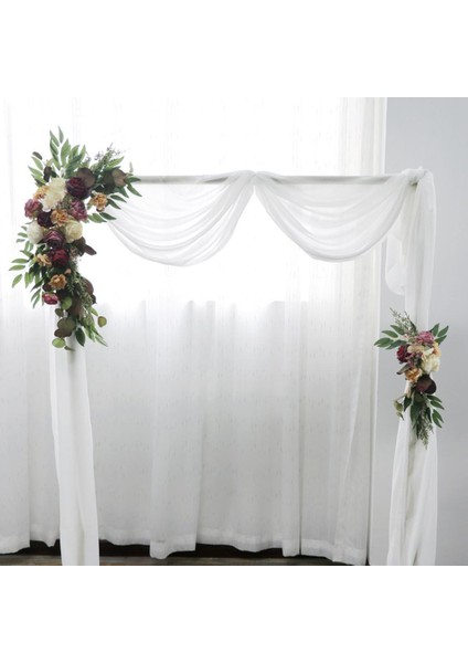 2pcs Düğün Kemeri Çiçekleri Pencere Resepsiyon Dekoru Için Sahte Bitki Görüntüle (Yurt Dışından)